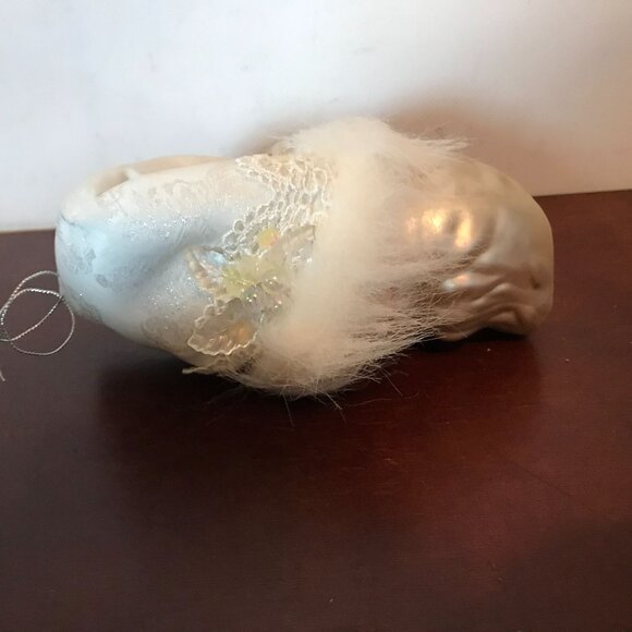 Dillards Santa Head Xmas Glass Ornament Set Of 4 - Picture 7 of 8